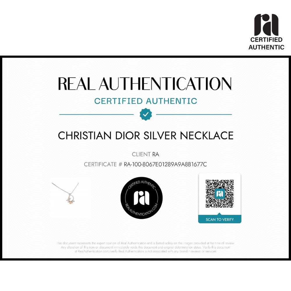 Christian Dior Silver Necklace - Picture 3 of 5